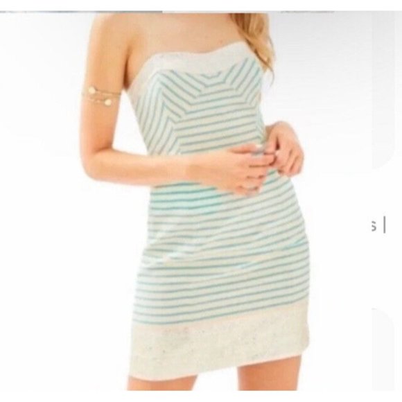 Lilly Pulitzer Dresses & Skirts - Lilly Pulitzer Remi Dress Sz 6 Blue White Stripe Summer Beach Vacation NWT